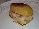 Croque monsieur de pommes de terre jambon fromage