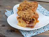 Crumb cake aux quetsches, amande et cannelle