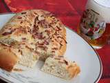 Fougasse aux lardons et au levain