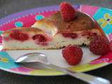 Gâteau au fromage blanc aux framboises