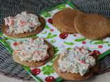 Mousse de ricotta aux légumes sur blinis pour l'apéro (sans gluten)