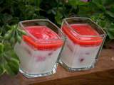 Panna Cotta Lait de coco - Fraises