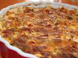 Quiche sans pâte tomates - jambon et Mozzarella