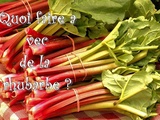 Quoi faire avec de la Rhubarbe