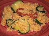 Risotto au boulgour, courgette et chorizo