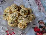 Tartelettes aux oignons caramélisés et chèvre frais