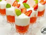 Verrine fraise rhubarbe