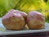 Petits choux au framboise curd