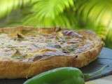 Tarte aux piments et aux oignons