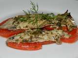 Cabillaud sur lit de tomates et ses herbes