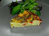 Frittata aux anchois-scampis et poivrons