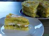 Gâteau de pomme de terre au chou vert et cabillaud