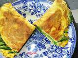 Omelette aux asperges vertes