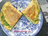 Omelette aux asperges vertes