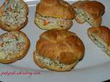 Petits choux farcis aux crabes