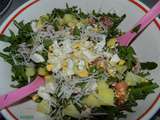 Plat de salade des champs