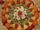 Tarte aux fruits frais et bergamote