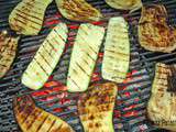 Aubergines et courgettes au barbecue