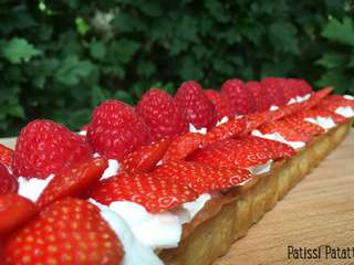 Tarte fraises et framboises