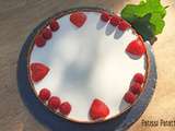 Tarte panna cotta et fraises