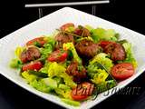 Boulettes de Saucisse Italienne, Salade Mixte