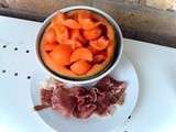 Melon avec Jambon sec Italien