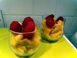 Verrine de Mangue et Framboises