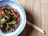 Nouilles soba aux haricots noirs