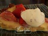 Tarte aux fraises, chantilly au basilic