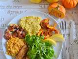 Assiette  veggie  aux couleurs d'automne