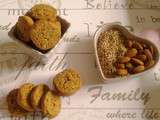 Biscuits amandes- sésame (sans gluten et sans lait)