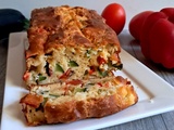 Cake aux légumes d'été et au chèvre