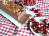 Cake cerises, framboises et amandes