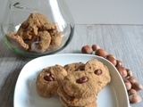 Cookies à la farine de châtaigne, noisette et clémentine confite