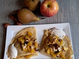 Crêpes à la poêlée de pommes-poires