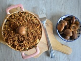 Crumble de butternut, châtaignes et haricots coco