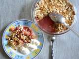 Crumble tutti-frutti amandes et riz soufflé