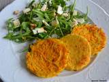 Galettes de légumes râpés au curry