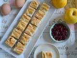 Gâteau au blancs d'oeuf-cranberries façon tarte aux pommes