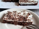 Gâteau au chocolat, nappage vanillé
