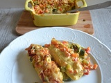 Gratin de quenelles de semoule de pois chiche saveur couscous