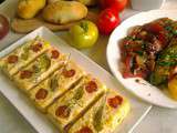 Mini-terrines à la tomate-maïs-chèvre