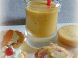 Mini-verrine mangue façon lassi pour thé ou café gourmand