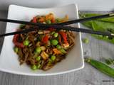 Nouilles soba aux petits pois