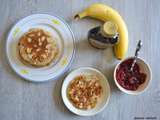 Pancakes à la banane et aux amandes