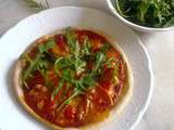 Pizza Abricot-tomate cerise et fourne d'Ambert