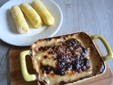 Quenelles de semoule sauce fourme d'Ambert, miel et noix