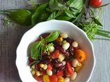 Salade de légumineuses aux herbes fraîches