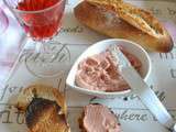 Tartinade toute rose pois chiche-betterave