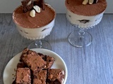 Tiramisu au brownie-cacahuètes